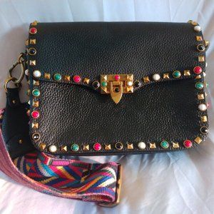 Valentino Garavani - Rockstud Rolling black leather